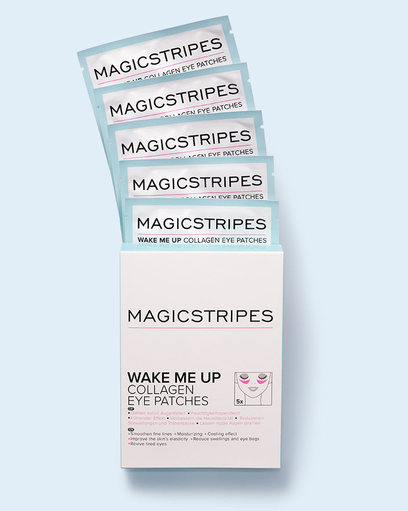 WAKE ME UP COLLAGEN EYE PATCHES - 5 PAIRS - MAGICSTRIPES